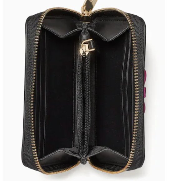 kate spade Other Wrapping Party Small Zip Wallet / Cardcase, Black & Pink - Picture 3 of 15